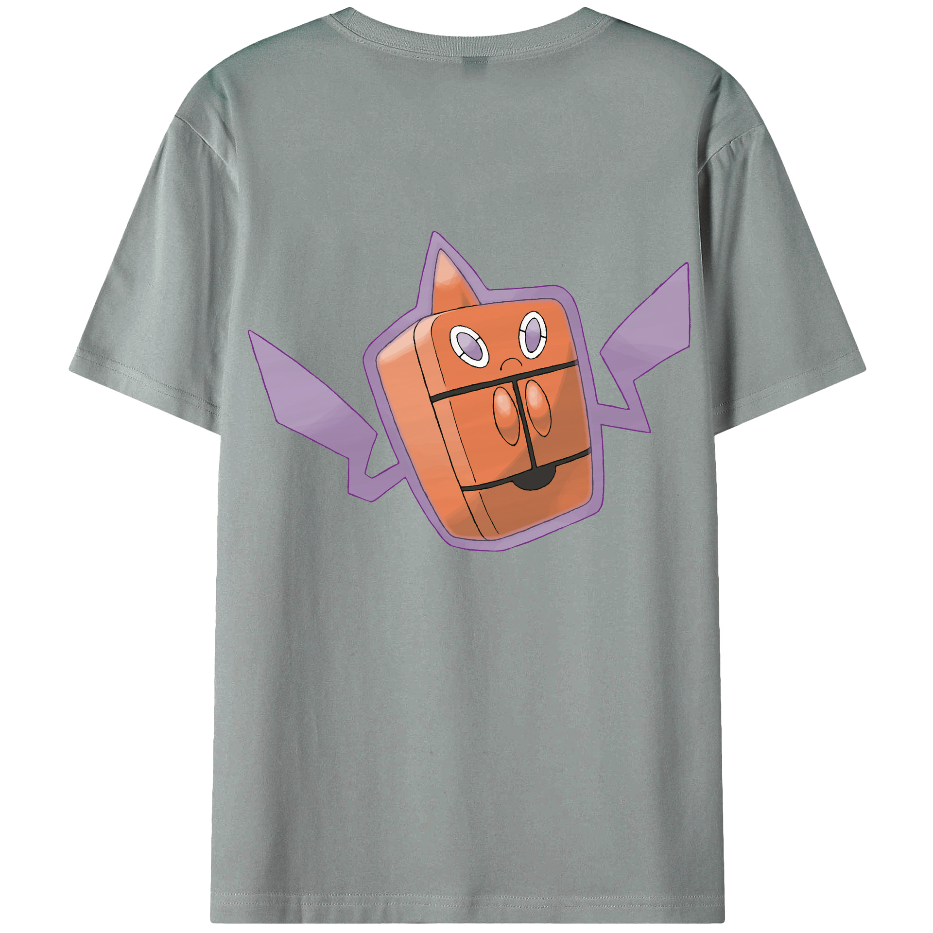 （画像用） ポケットモンスター Pokémon 綿100％ メンズ半袖Tシャツ（バックプリント） 通気性
